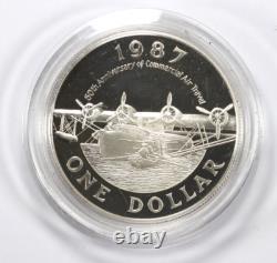 Lot of 2 1987 1998 Bermuda Silver Proof Coins