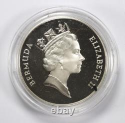 Lot of 2 1987 1998 Bermuda Silver Proof Coins