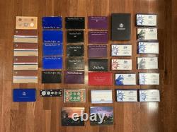 Lot of 33 US Mint Proof Sets 1954-2010 Silver, Prestige, Liberty, Etc. Coins