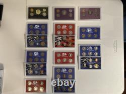 Lot of 33 US Mint Proof Sets 1954-2010 Silver, Prestige, Liberty, Etc. Coins