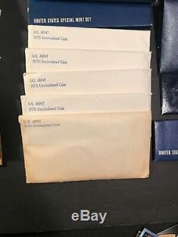 Lot of 41 1964-75 US Proof, Mint Sets, Uncirculated Coins, Eisenhower Proofs