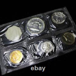 Lot of (5) 1960 SD Silver Proof Sets No Envelopes / Some Coins Toned or Spots