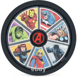 Marvel Avengers 60th Anniversary Silver Coin Set with Box SKUOPC158