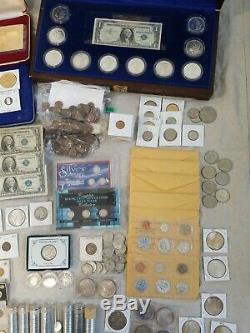 Massive Coin Collection- Uncirculated, Peace, Morgan, Silver Certificates, Proof