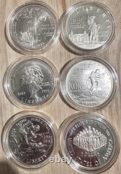 Modern Commemorative 90% Silver Dollar Coin Proof / Uncirculated In Plastic Case