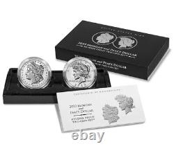 Morgan and Peace Dollar 2023 Two-Coin Reverse Proof Set In Hand & Free Shipping