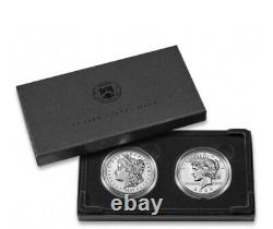 Morgan and Peace Silver Dollar 2023 Two Coin Reverse Proof Set PRE SALE Nov. 9