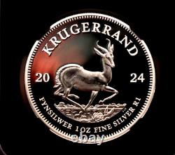 NGC Silver Krugerrand 1 oz Proof One of First 300 Struck Limited to 5,000 PR70