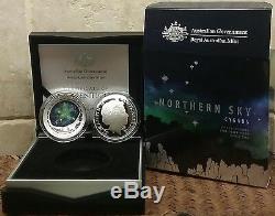 NORTHERN SKY CYGNUS 2016 1OZ Pure Silver Proof Curved Coin, Mint Sold 5000 Out