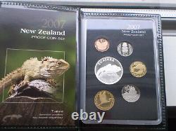 New Zealand -2007- Silver Proof Coins Set - Tuatara
