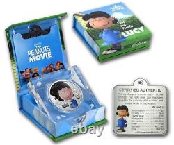 Niue 2015 4x2$ The Peanuts Movie Snoopy 4 X 1 Oz Proof Silver Coin Set