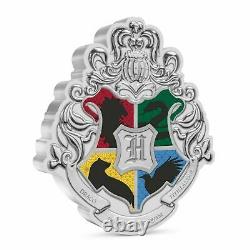 Niue 2021 1 OZ Silver Proof Coin HARRY POTTERT HogwartsT Crest NIB