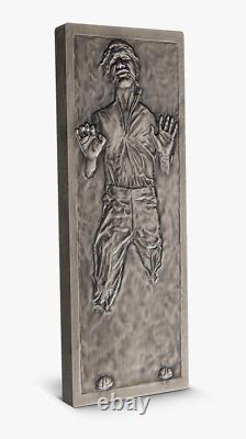 Niue- 2022- Star Wars- Han SoloT in Carbonite 3 OZ Silver Proof Coin a