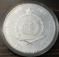 Niue 2023 Funnel Web Spider $10 5 Oz Pure Silver Proof Ultra High 3D Relief OGP