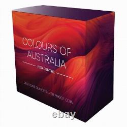 Niue 2024 Colors of Australia-Red Center & Kangaroos $1 Oz Pure Silver Proof OGP