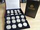 Official 24 silver proof coin set Queen Mother crowns 1996