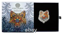 PAMP Phil Lewis ELECTRIC FOX Spirit Animal 1 oz. 999 silver proof shaped coin OG