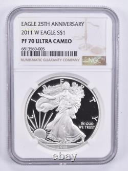 PF70 2011 PROOF American Silver Eagle $1 NGC PR Ucam