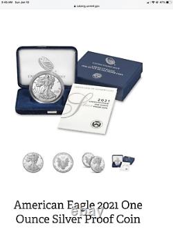 PRE-SALE 2021 W American Eagle One Ounce Silver Proof Coin (21EA)