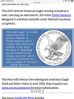 PRE-SALE 2021 W American Eagle One Ounce Silver Proof Coin (21EA)