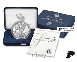 PRE-SALE 2021 W American Eagle One Ounce Silver Proof Coin (21EA) Mr Peet