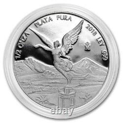 PROOF LIBERTAD MEXICO 2018 1/2 1/4 1/10 1/20 OZ Proof Silver Coin in Capsule