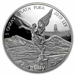 PROOF LIBERTAD MEXICO 2019 5 oz Proof Silver Coin in Capsule