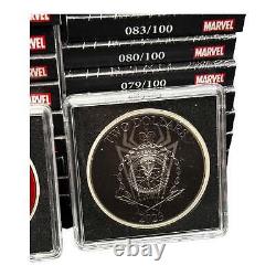 Pair. 999 Silver Coins (2)-1oz Niue Spiderman Fully Colorized Proof Like