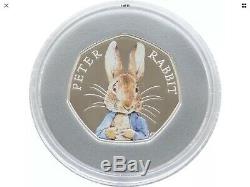 Peter Rabbit 2016 Silver Proof 50p Coin. Low Number Lowest Coa On eBay Very Low