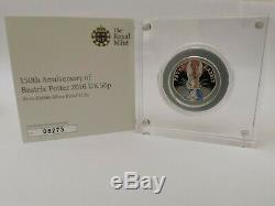 Peter Rabbit 2016 Silver Proof 50p Fifty Pence Beatrix Potter-Rare Coin COA 8273