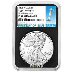 Presale 2021-W Proof $1 Type 2 American Silver Eagle NGC PF70UC FDI First Labe