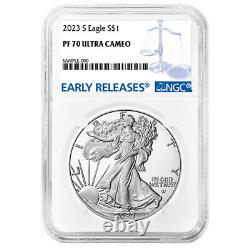 Presale 2023-S Proof $1 American Silver Eagle NGC PF70UC ER Blue Label