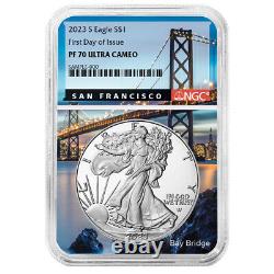 Presale 2023-S Proof $1 American Silver Eagle NGC PF70UC FDI San Francisco Cor