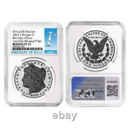 Presale 2023-S Reverse Proof $1 Morgan and Peace Silver Dollar 2pc Set NGC PF7
