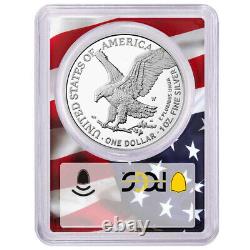 Presale 2023-W Proof $1 American Silver Eagle PCGS PR70DCAM FDOI Trump 45th Pr