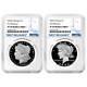 Presale 2024-S Proof $1 Morgan and Peace Silver Dollar 2pc Set NGC PF70UC F