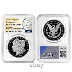 Presale 2024-S Proof $1 Morgan and Peace Silver Dollar 2pc Set NGC PF70UC F