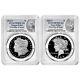 Presale 2024-S Proof $1 Morgan and Peace Silver Dollar 2pc Set PCGS PR70DCA