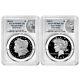 Presale 2024-S Proof $1 Morgan and Peace Silver Dollar 2pc Set PCGS PR70DCA