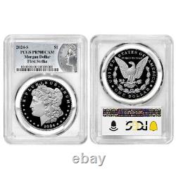 Presale 2024-S Proof $1 Morgan and Peace Silver Dollar 2pc Set PCGS PR70DCA