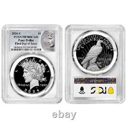 Presale 2024-S Proof $1 Morgan and Peace Silver Dollar 2pc Set PCGS PR70DCA