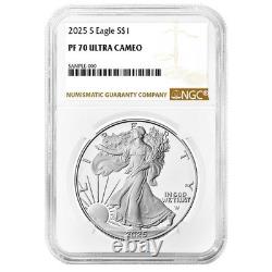 Presale 2025-S $1 1-oz Proof American Silver Eagle NGC PF70UC Brown Label