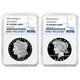 Presale 2025-S Proof $1 Morgan and Peace Silver Dollar 2pc Set NGC PF70UC E