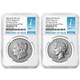 Presale 2025-S Reverse Proof $1 Morgan and Peace Silver Dollar 2pc Set NGC