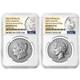 Presale 2025-S Reverse Proof $1 Morgan and Peace Silver Dollar 2pc Set NGC