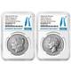 Presale 2025-S Reverse Proof $1 Morgan and Peace Silver Dollar 2pc Set NGC