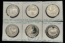 Proof Big Game. 999 Silver $Lot Of 6 Coins$