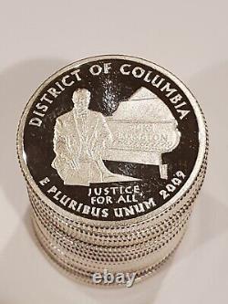 Proof Silver Washington State Quarter 1/2 Roll 20 Coins 90% MIXED YEAR Gem BU