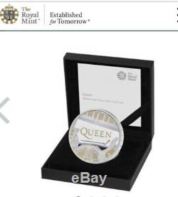 Queen 2020 Royal Mint Silver Proof One Ounce £2 Coin Freddie Mercury 7500