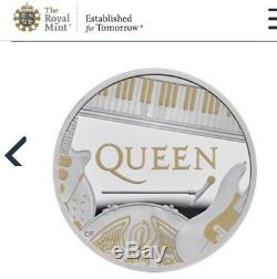 Queen 2020 Royal Mint Silver Proof One Ounce £2 Coin Freddie Mercury 7500